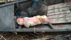 Kondisi mayat bayi milik pasutri usai di evakuasi nelayan