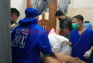Andriyanto (29), korban pembunuhan saat berada di Rumah Sakit Mutiara Bunda, Pasar Unit 2