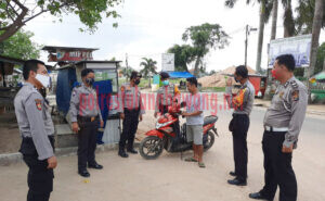 Warga yang terjaring Operasi Yustisi di Jalan Ethanol, Kampung Tunggal Warga